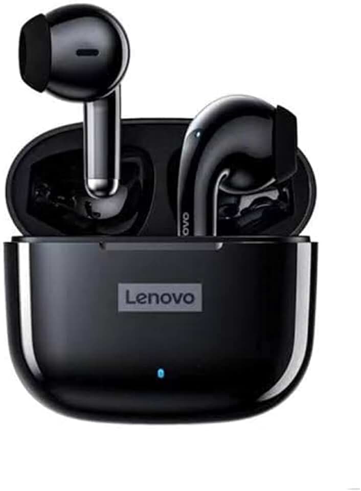 Lenovo Fones de ouvido LP40 Pro Bluetooth 5.1 Earbuds sem fio 20Hrs de tempo de jogo Fones de ouvido com gancho de ouvido à prova d'água com microfone