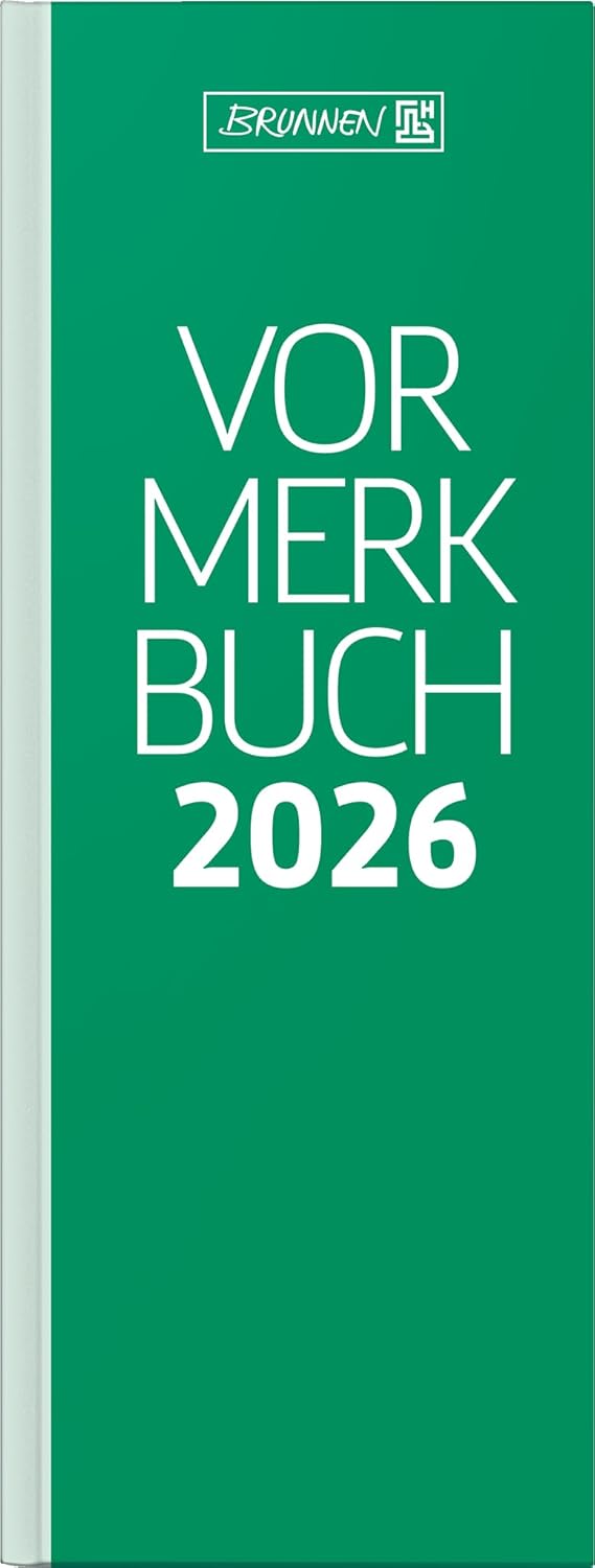 BRUNNEN Notebook, model 785 2026, 108 x 297 mm, paper, green