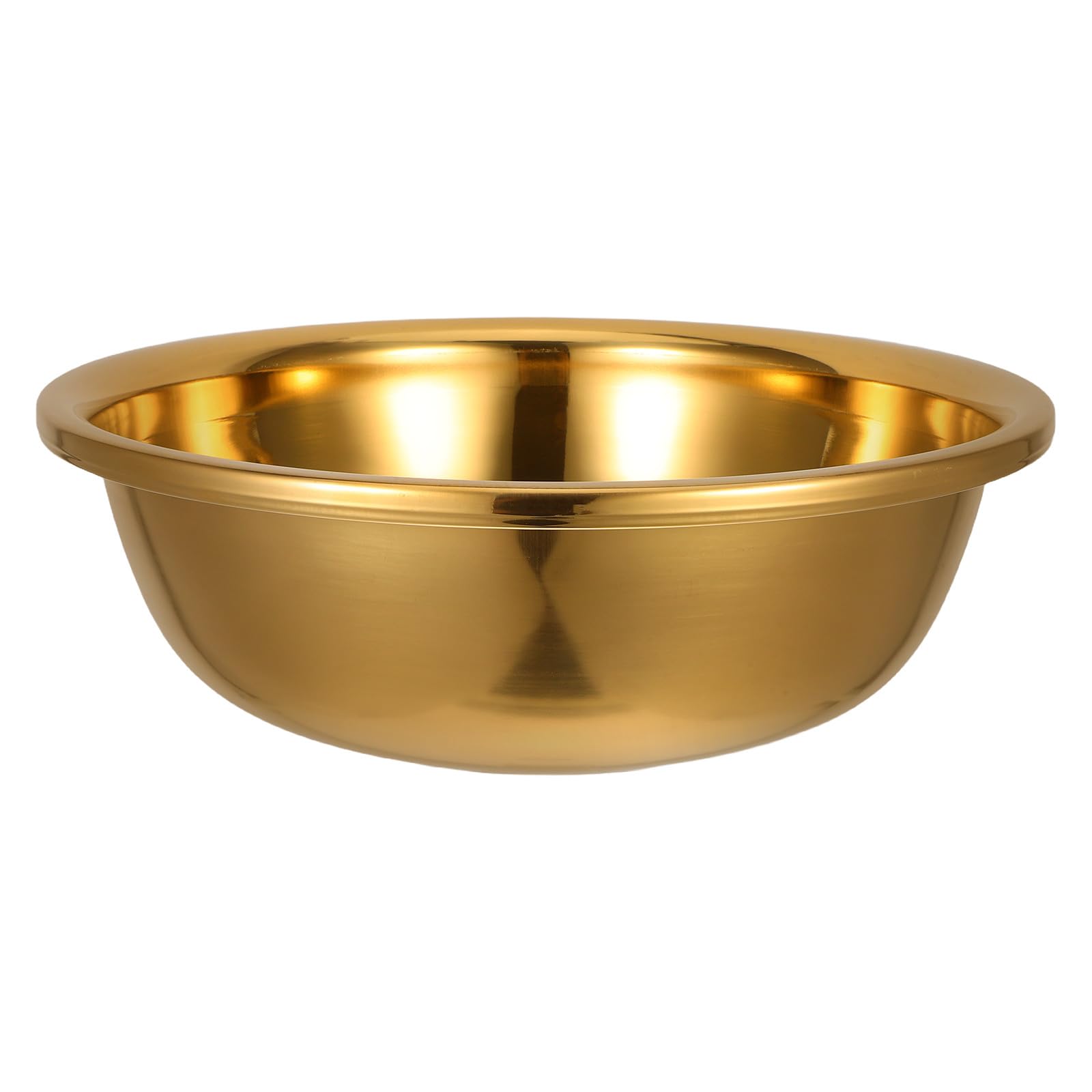Bassine à Légumes en Acier Inoxydable Épais Or Fond Plat Antidérapant, Grand Bol Pratique Cuisine et Préparation des Aliments Plusieurs styles