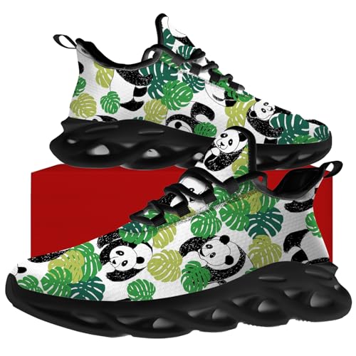 Men's Women's Panda Shoes Cartoon Panda Print Sneakers Running Walking Tennis Shoes Gifts for Men Women4
