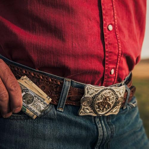 Image of Montana Silversmiths Made in the USA Western Lifestyle Money Clip (Buffalo Nickel Southwestern)