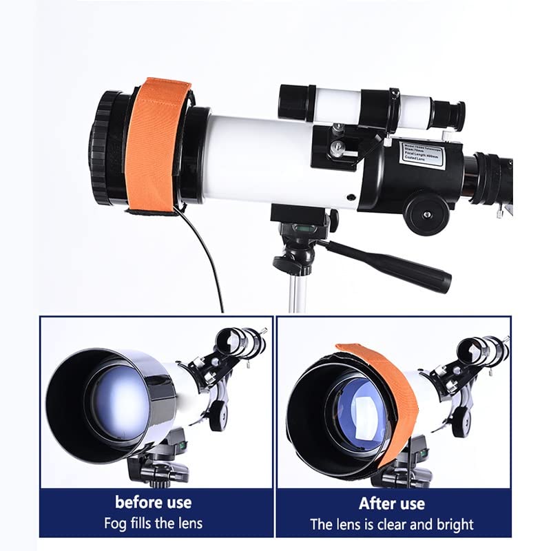 Tira calefactora para telescopio de 30CM en noches de astrofotografía y acampada 3