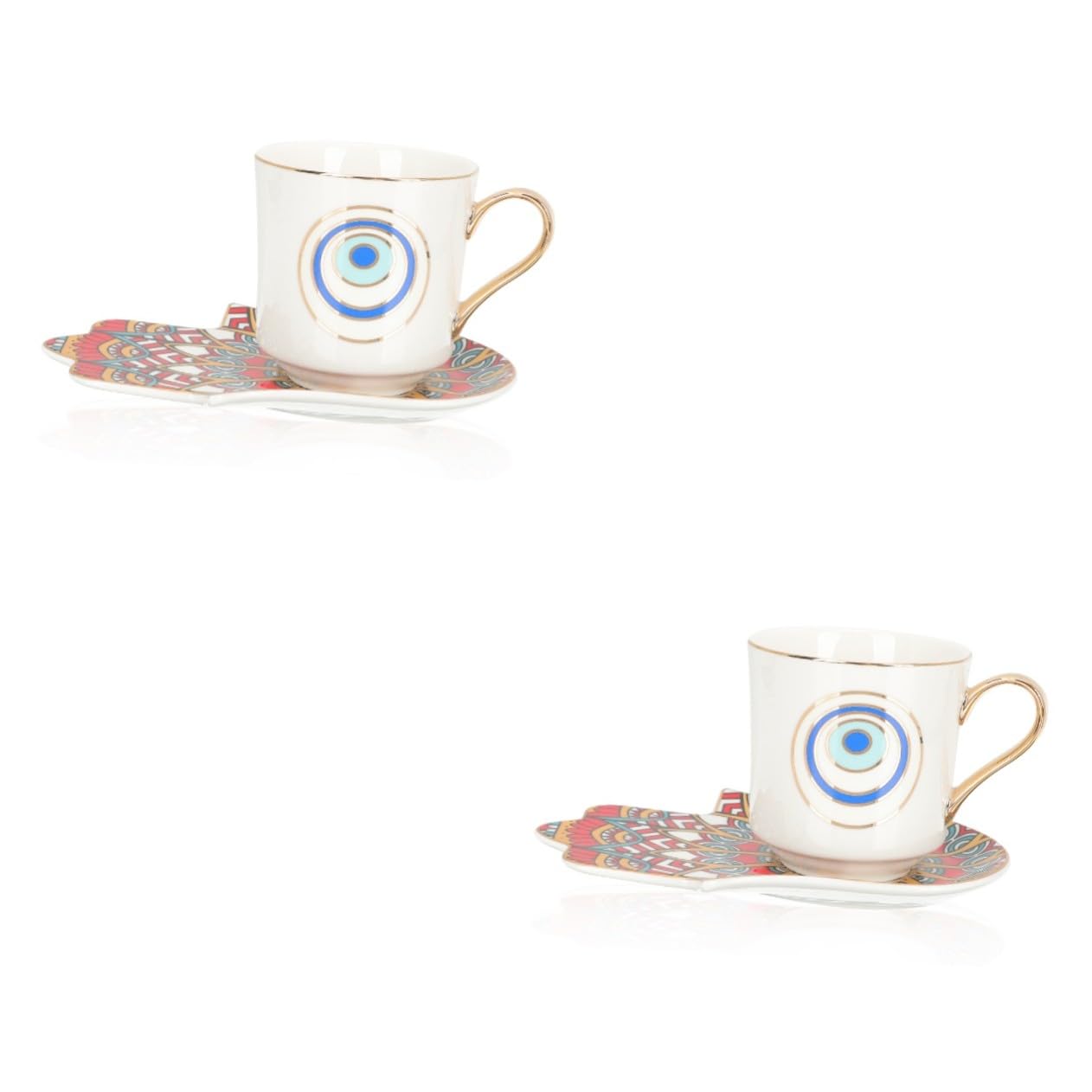 Tasse à café céramique OUNONA : anse confortable anti-brûlure pour le bureau et la maison