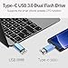 TOPESEL 32GB USB 3.0 Type C Dual OTG Flash Drive USB C Thumb Drive Memory Stick for USB-C Smartphones,Tablets & New MacBook