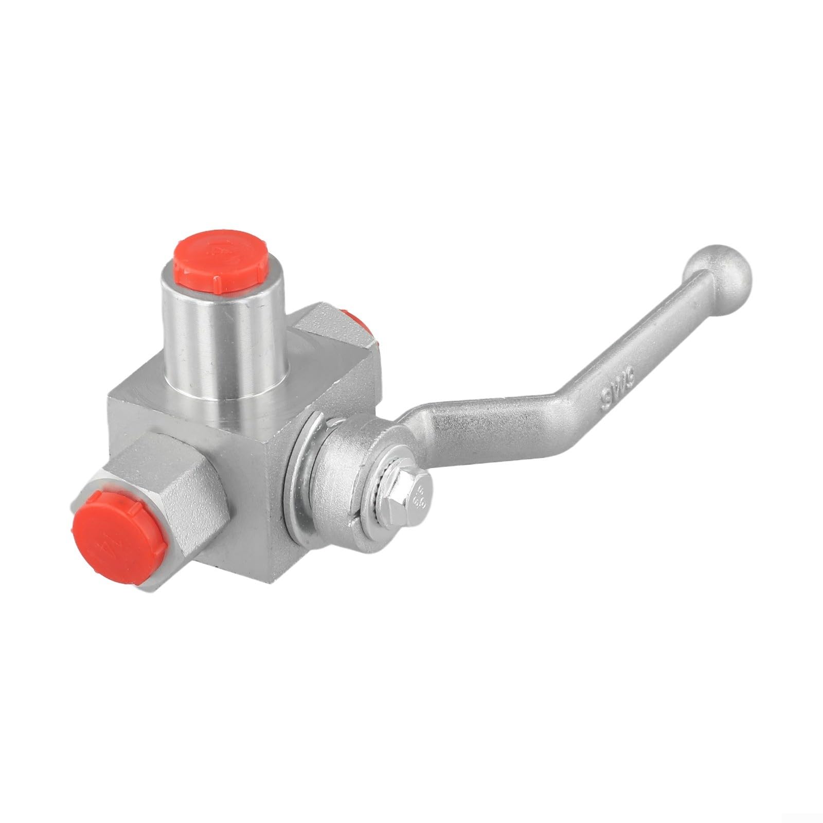 Vanne hydraulique 3 voies haute pression en acier au carbone forgé 500 bar WOG manuel