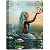 SIGNWIN - Canvas Wall Art - Elegant Mermaid - Canvas Prints Home Artwork Decoration for Living Room,Bedroom - 16x24…