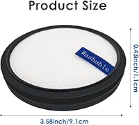 Vista 2 de Filtro Hepa compatible con aspiradora inalámbrica P1 Pro/P2/P4/W200/W300/W400