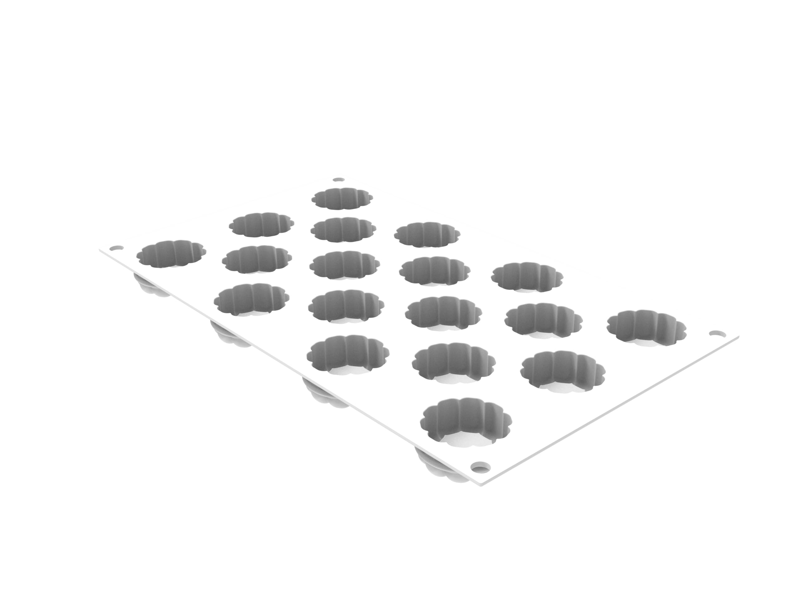 silikomart Stampi in Silicone per Dolci – Charlotte XS 16 - ⌀38 H 18 MM - Accessori Professionali per Natale e Pasticceria - Stampini Monoporzione per Dolci Forno