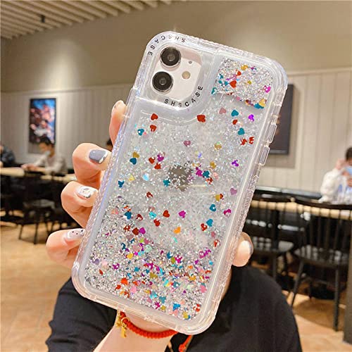 Coque antichoc pour iPhone XS Max avec housse souple pailletée transparente anti-jaunissement