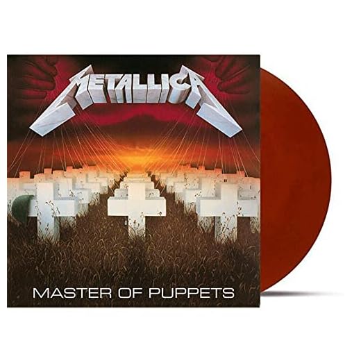 Master Of Puppets - Exclusive Limited Edition Battery Brick Red Colored Vinyl LP