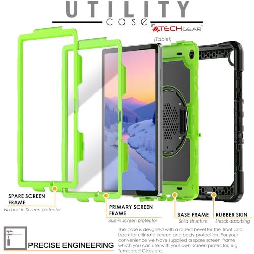 Protection Samsung Galaxy Tab A11 Plus antichoc verte contre les chutes - 6
