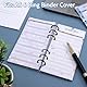 A6 Budget Planner,72 PCS Budget Blätter A6 Nachfüll Inlays Spar Challenge Budgetplaner 6 Löcher Budget Binder Planner Zubehör Nachfüllpapier für Binder Notebook 6 Holes Budget Card