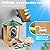 Smart Bird Feeder with Camera with AI Identify Birds Species & Solar Panel, WiFi Birdfeeder with Cam, 2K Live View, Chew-Proof & Waterproof Design, Real-Time App Alerts, Gift for Bird Lovers, Green