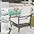 NATURAL EXPRESSIONS Patio Furniture 4 Piece Set,Outdoor Conversation Set Metal Patio Sectional Sofa with High Back Hand-Woven Rope Chairs by Hand Brushed Wood Grain Finish, 6" Cushion for Yard,Garden