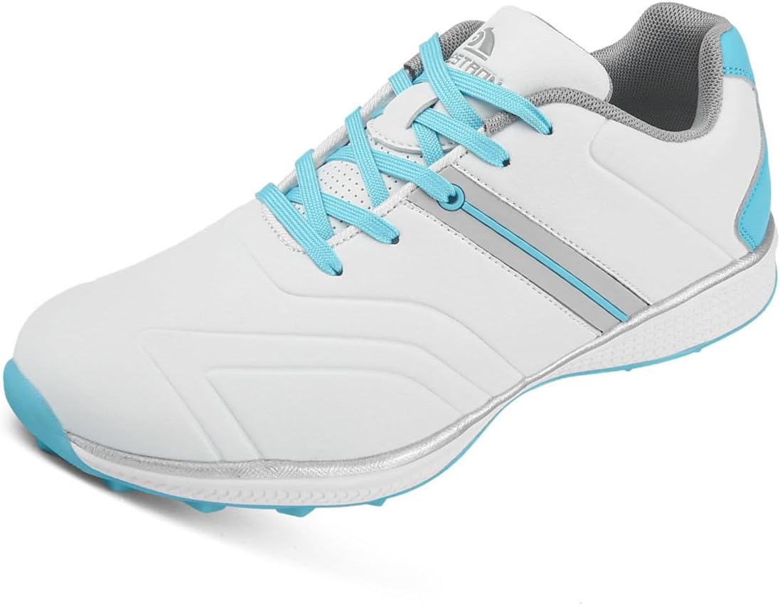 Women's Golf Shoes, Lightweight Waterproof Walking Footwear Non Slip Athletic Fashion Sports Sneakers