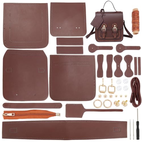 WADORN DIY Leather Shoulder Bag Making Kit