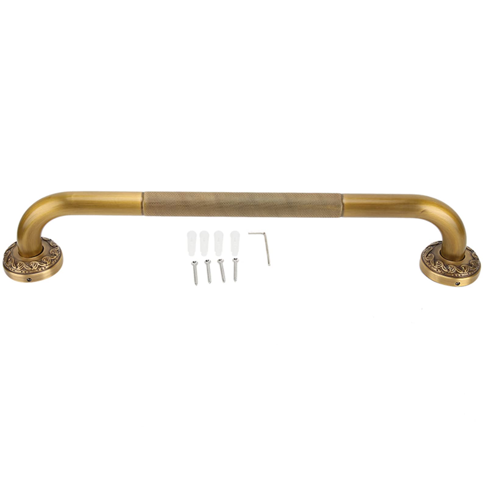 Maniglioni Antiscivolo 42 Cm Maniglioni Bagno per Anziani e Bambini Maniglia Maniglione Rame Antiscivolo per Bagno Vasca Doccia Colore Bronzo