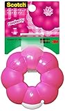 scotch double sided tape 12mm 3 m Scotch Donut Tape 3M Scotch Ring Donut Tape Dispenser - Raspberry Pink - 12 mm X 11.4 m