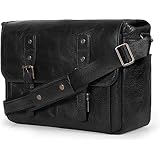 ITALIENISCHE DAMEN TASCHE VON HÖCHSTER QUALITÄT – Die Laptop Tasche aus robustem, qualitativ hochwertigem italienischem gegerbtem Leder verbindet Handarbeitskunst mit den Markenzeichen europäischer Gerbereien. Das Vollnarbenleder der Gürtel, welche die Vorderklappe mit zwei Schnappverschlüssen festmachen, bietet Schönheit und Sicherheit – sehen Sie sich die Fotos an und wir garantieren, dass Sie nie wieder eine andere Umhängetasche haben möchten!