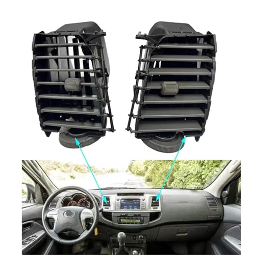 Grille d'aération de climatisation centrale pour Toyota Hilux SR5 2005-2015 2pcs