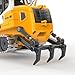 KidsFaves Pro-Grade Remote Control Bulldozer for Adult Metal Micro-Scale RC Construction Model with Leadscrew Loader System, Dual Battery Includes Portable Carry Case
