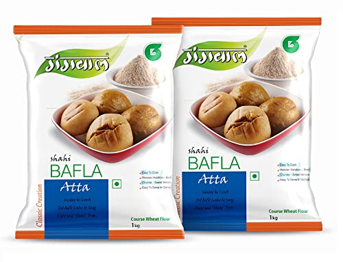 Gangwal Bafla Aata 1kg (Pack of 2) Bati Atta | Thick Wheat Flour Gangwal Bafla Aata 1kg (Pack of 2) Bati Atta | Thick Wheat Flour