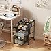 Rolling Utility Cart with 3 Drawers, Craft Organizer and Storage with DIY Divider, Lockable Wheels, Multi-Functional Storage for Art Supplies, Store for Brushes & Paints & Small Parts(Patent Pending)