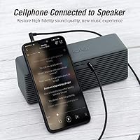 VENTION 3,5mm AUX-Kabel, Rechtwinklig Klinkenkabel 3,5 mm Stecker zu Stecker 90 Grad Stereo Audio Kabel für Autoradios, Smartphones, Lautsprecher, Kopfhörer usw. （0.5M） – Ansicht 2
