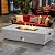 HDLKRR 60 Inch Outdoor Propane Fire Pit Table, 50,000 BTU Natural Gas Firepit Rectangular Concrete Fire Table with Steel Lid, Natural Gas Orifice, Rain Cover for Outside Patio, Deck, Backyard, Garden