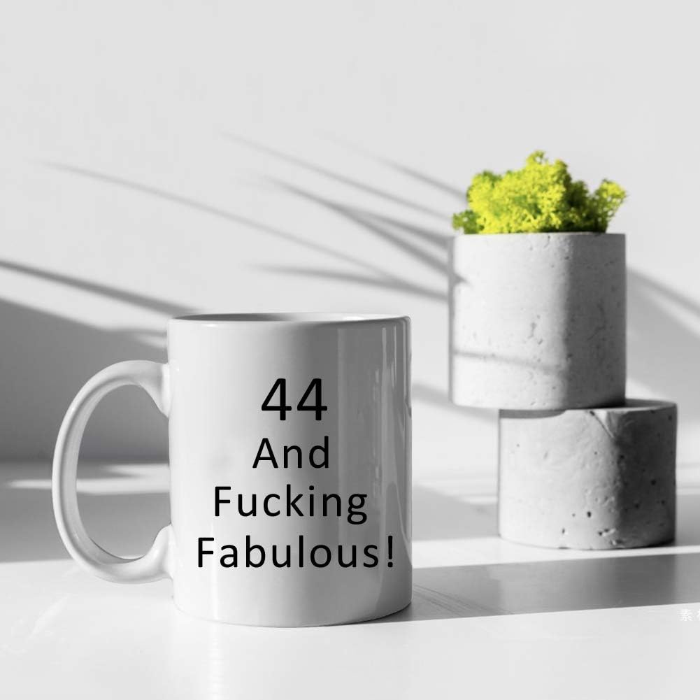 🛒 Crazy Deals joey 44 and Fucking Fabulous Mug,44th Birthday Gifts for Women,Funny 1976 44 Year Old Birthday Gifts 11 oz Coffee Mugs for Her, Friend, Mom, Sister, Wife, Grandma, Coworker
