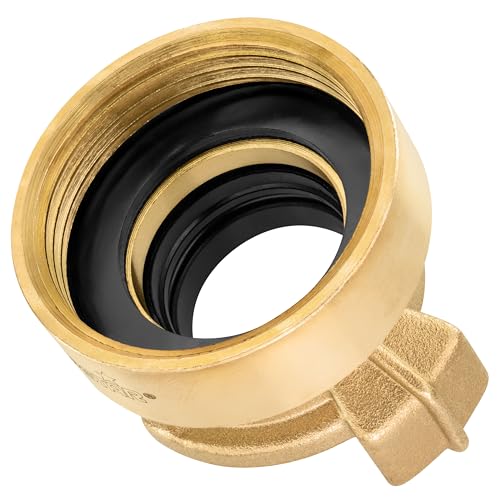 Poppstar Raccordo rapido in ottone con filettatura interna da 1 1/4 pollice (raccordo con filetto da 1 1/4)