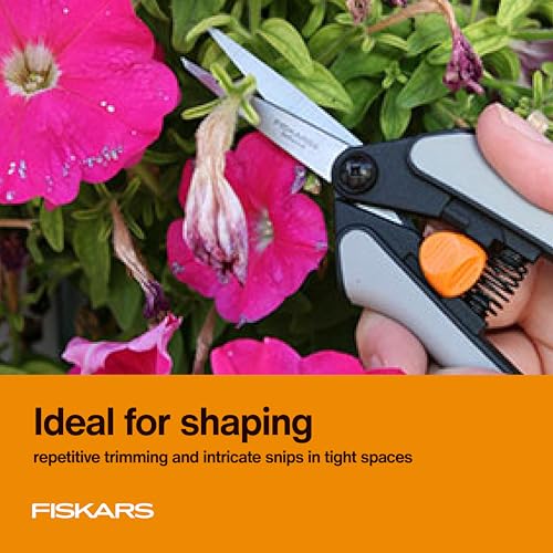 Image of Fiskars 6 inch Steel Micro-Tip Pruning Snip Set, Garden Scissors, 15-Pack