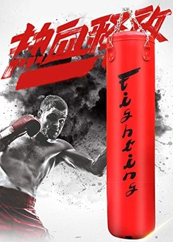 Sacco da Boxe per Allenamento di Boxe, Sacco da Boxe da Allenamento Muay Thai Vuoto con Catena Sospesa, Ottimo per MMA, Kick Boxing, Arti Marziali,Nero,180 Cm,outstanding78