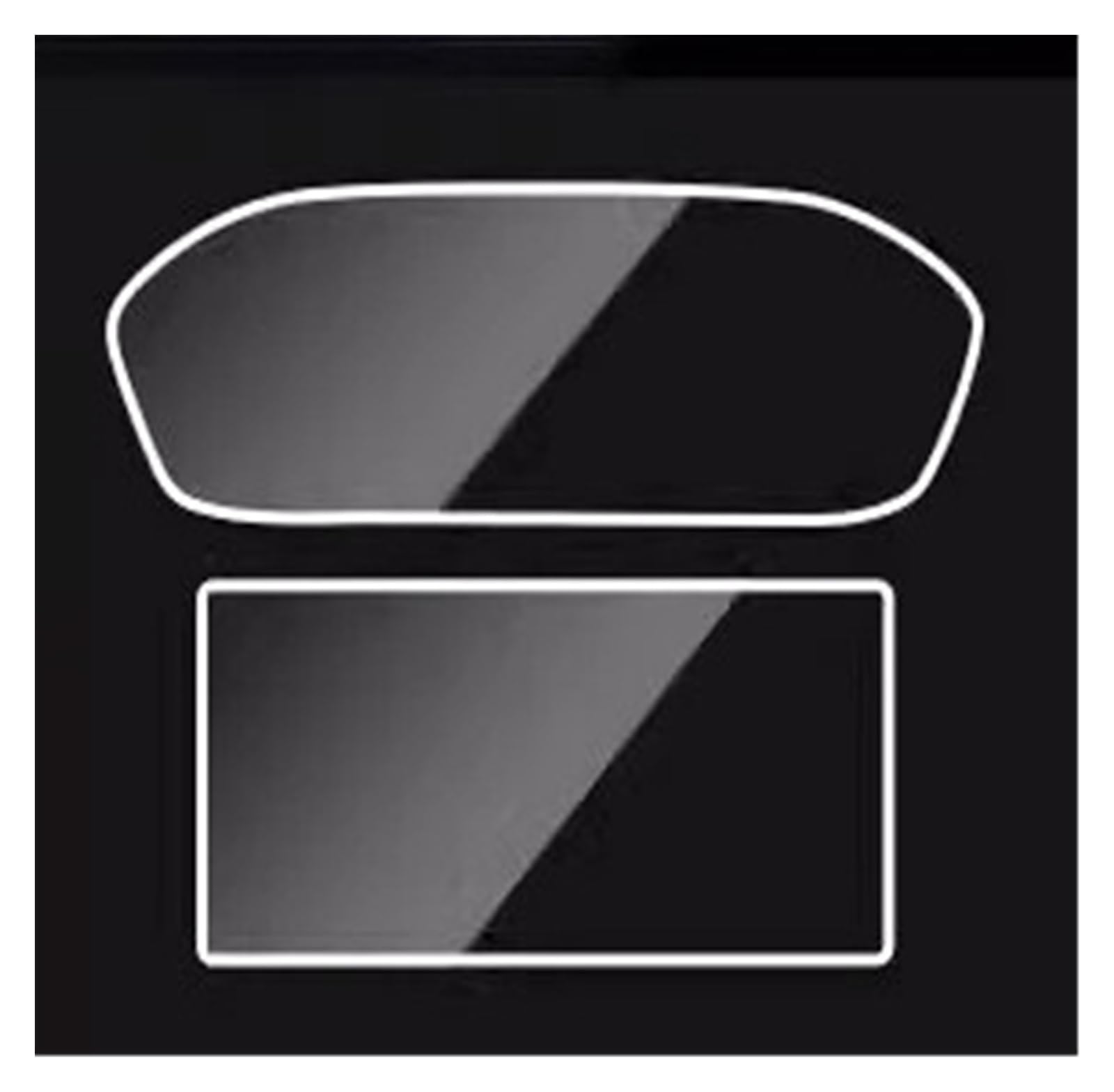 Displayschutzfolie Aus Gehärtetem Glas Für Au&di Q5 Q5L 2021-2025 101 Zoll Navigationssystem Und 123 Zoll Instrumentenanzeige Kratzfest Displayfolie