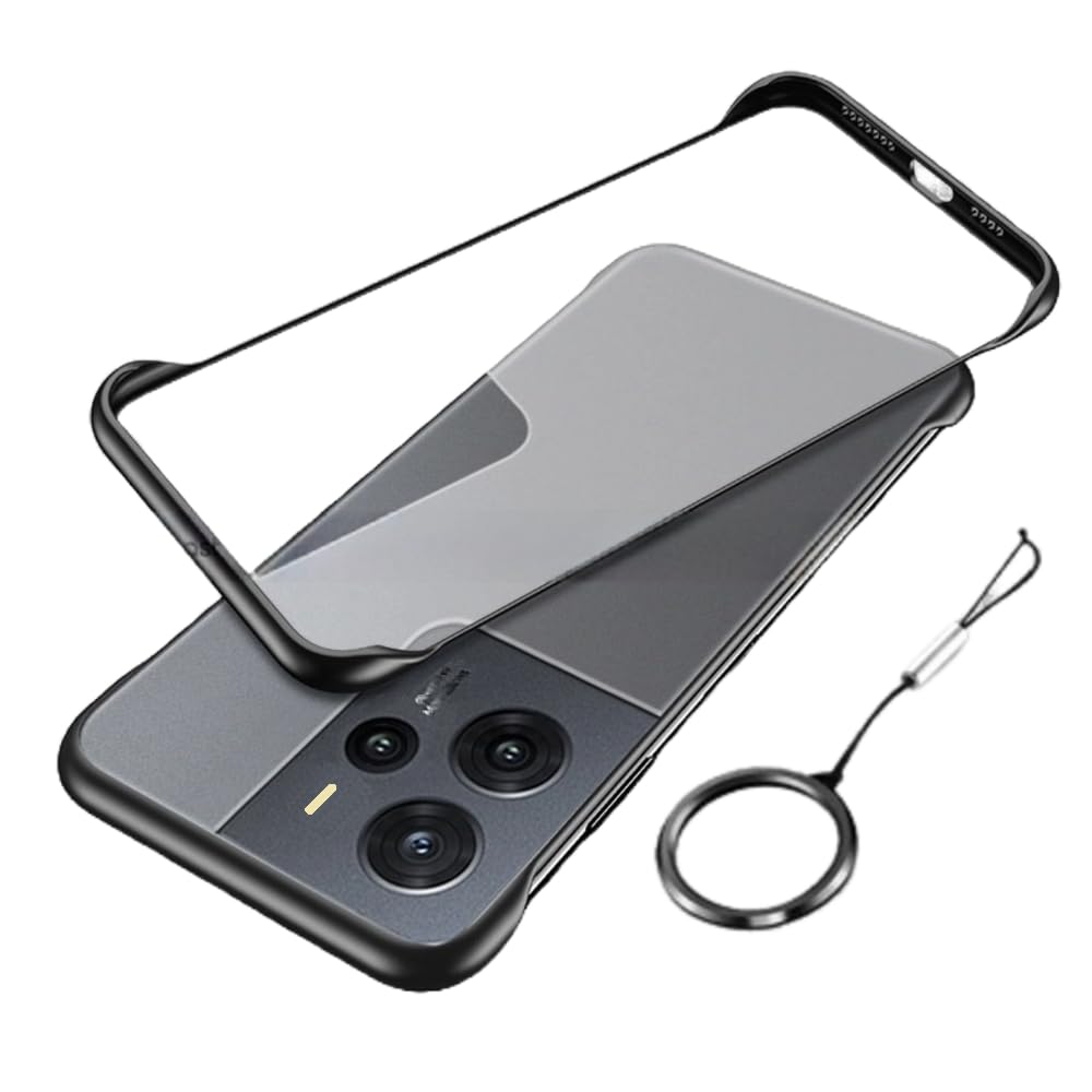 REALCASE Redmi Note 14 5G Black Frameless Matte Hard Skin Case