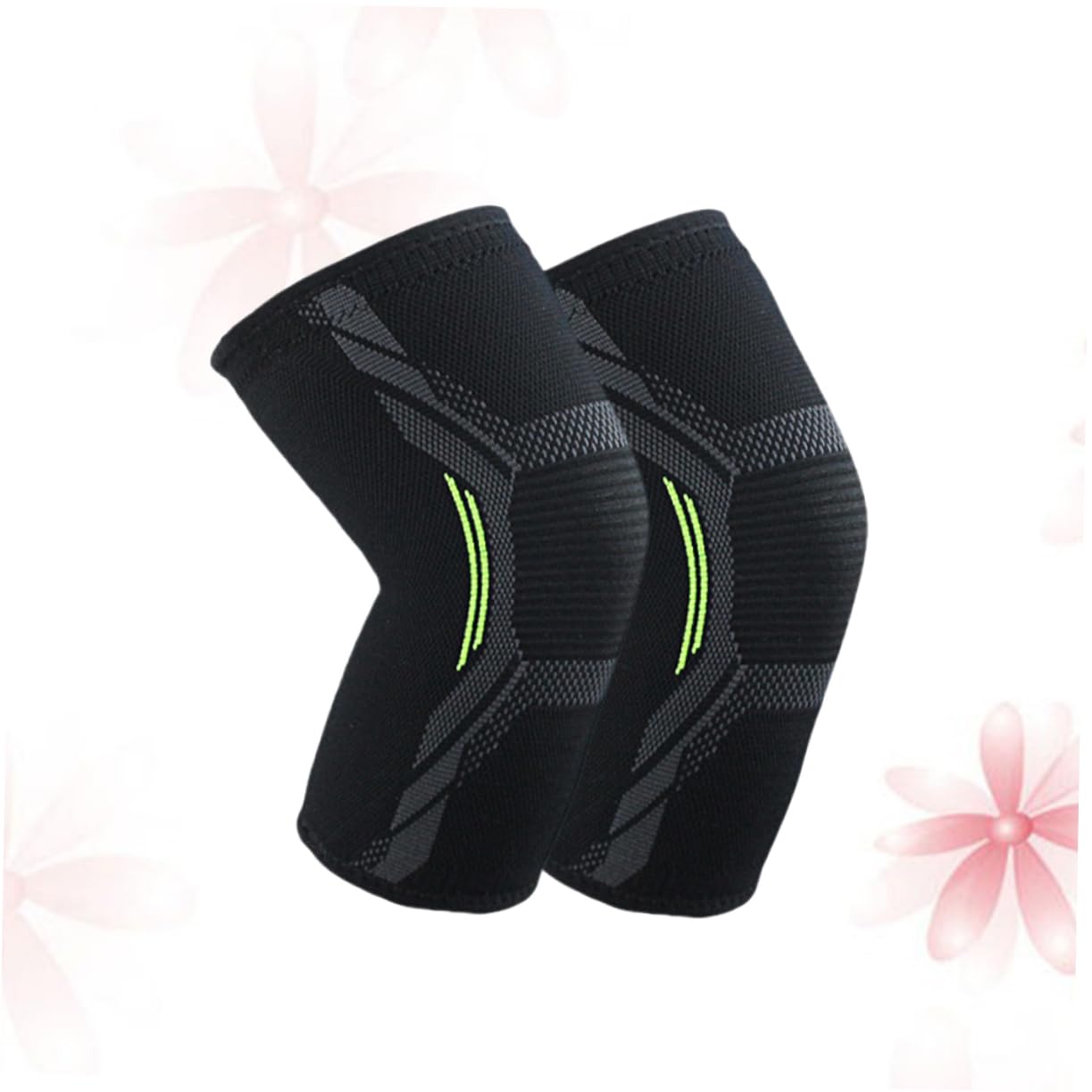 TOVINANNA 2pcs Basketball Knee Pads Compression Stabilizer Breathable Leg Brace for Sports