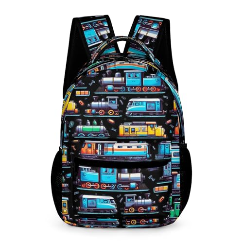 CaomeiWu Mochila escolar de trem para crianças, meninas, meninos, 40 cm, mochila escolar para estudantes e crianças, Uma mochila de trem, Mochilas Daypack