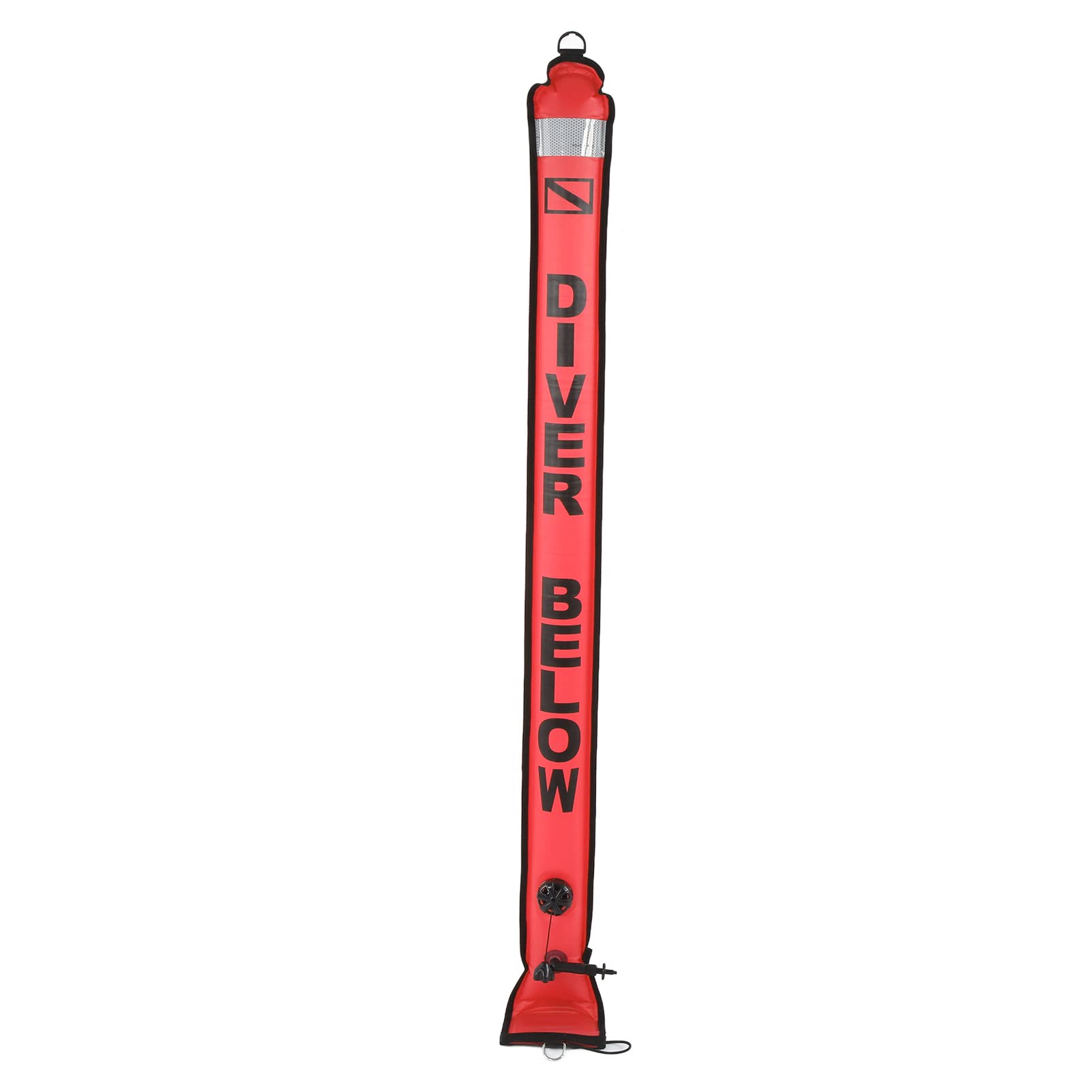 Gavigain Scuba Diving Surface Marker Buoy HIGH Visibility Inflatable Signal Tube for Underwater Safety (Orange Red)