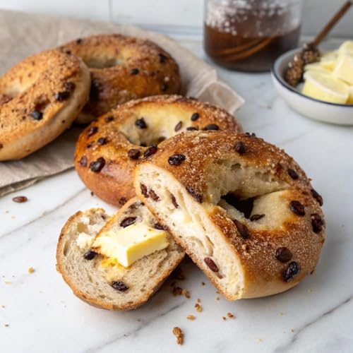 Image of ROYO BREAD CO. 2-Pack Low Carb Artisan Bread and Bagels, 30-80 Calories (Cinnamon & Everything Bagel)