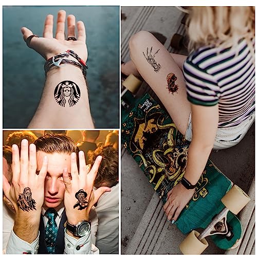 Kilmila Halloween Temporary Tattoos Horror Movie (8 Sheets) Gifts Horror Halloween Party Favors Decor Tattoos For Teens Horror Movie Theme Party Birthday Decorations #TOP3