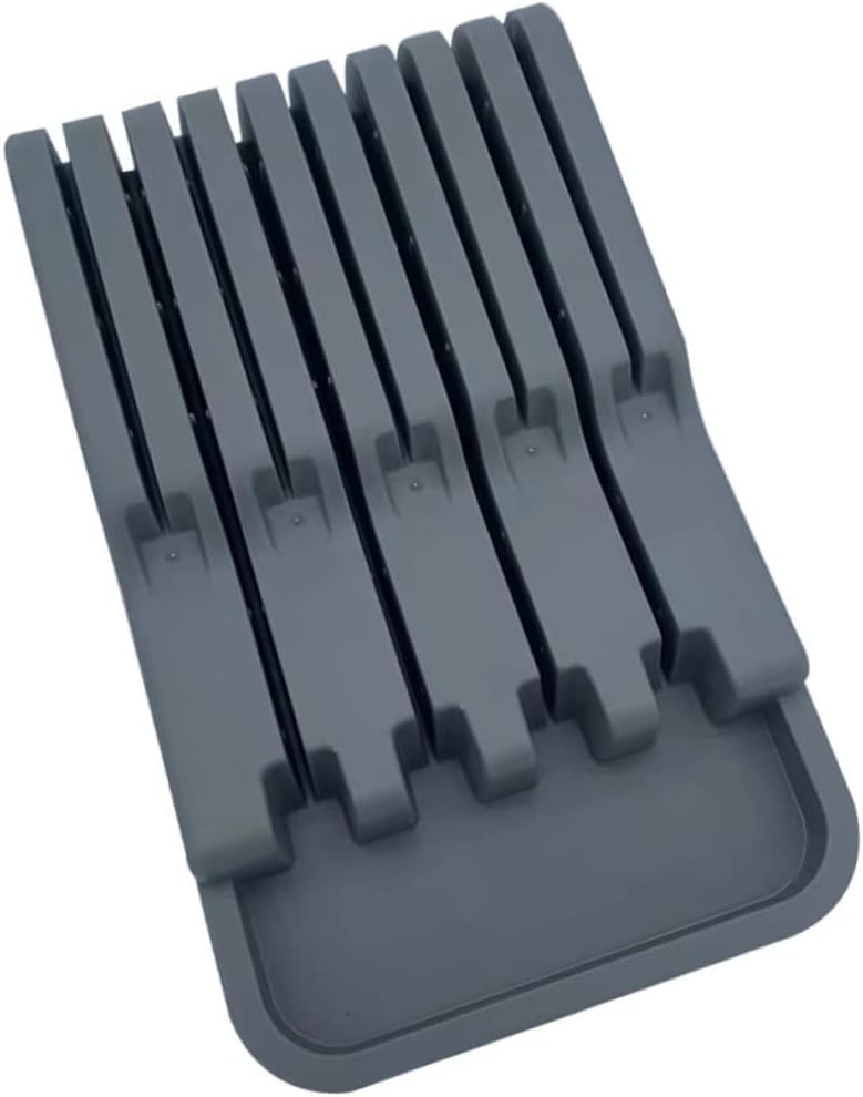 Healifty Kitchen Cutter Holder Plastic Storage Rack Kitchen Knife Organizer Stand with Drainage for Household Cutter Storage and Tabletop Convenience
