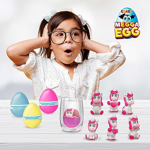 MEGGA EGG Mini Unicorn - Einhorn Überraschungseier , Schlüpfendes Ei mit Figur zu sammeln