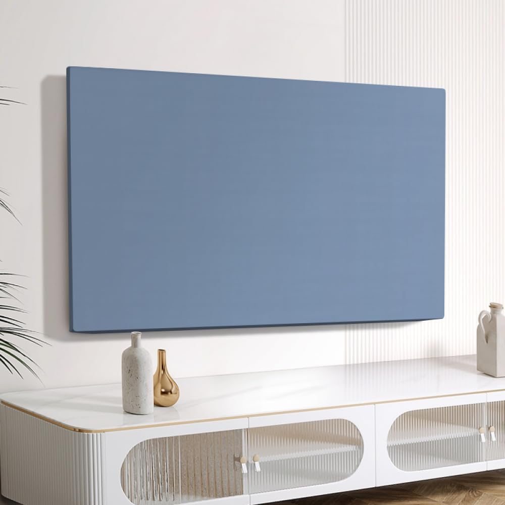 TV Cover Anti-Static Stretch Fabrics, Indoor TV Screen Protectors TV Dust Cover TV Display Protective Case Waterproof PC Monitor for Moving LED LCD Flatscreen-Beige||42-50 inch