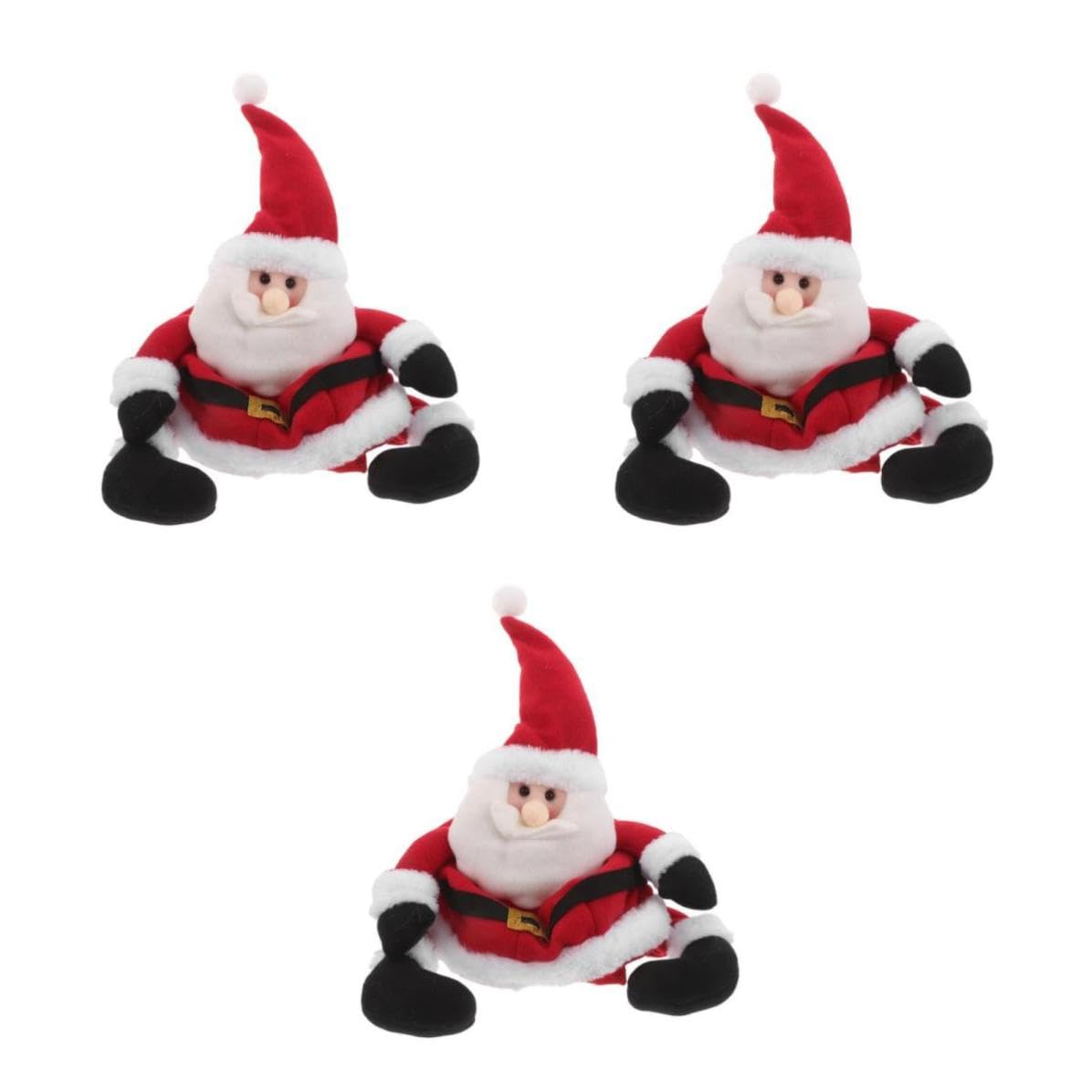 SHINEOFI 3 Piezas Gorro de Navidad de Piernas Extendidas en Tejido Adultos