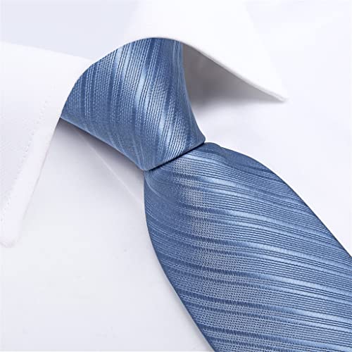 Corbata a Rayas Ligera con Pañuelo y Gemelos miniatura 3