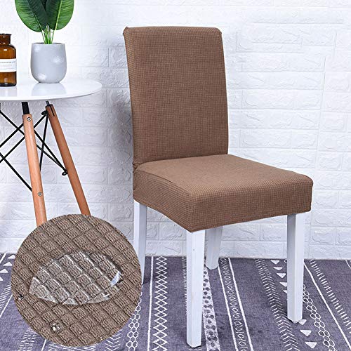 Monba - Funda protectora impermeable para silla de comedor, elástica, extraíble, lavable, para silla de comedor.,...