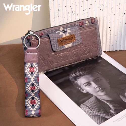 wrangler wristlet wallets for women western clutch purse rfid wallet womens