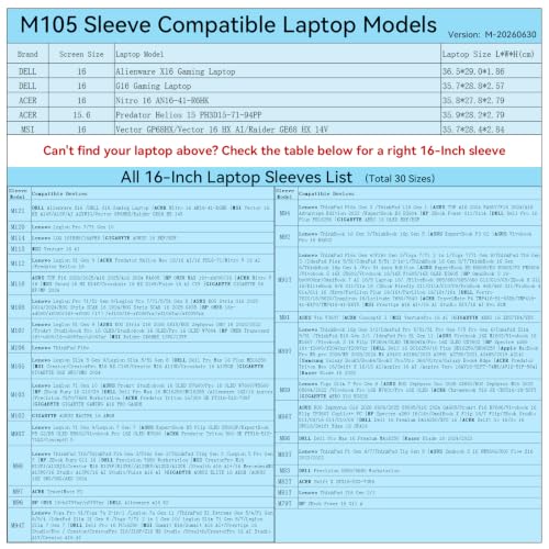 Image of Smatree M105P Hard Protective 16inch Laptop Sleeve Case for DELL /Lenovo /MSI | Compatible for DELL Pro Max 16 Plus, Lenovo Legion Slim 5 /5i, MSI Creator /Crosshair /Pulse, GIGABYTE G6X 9KG, Pink(X8304P)
