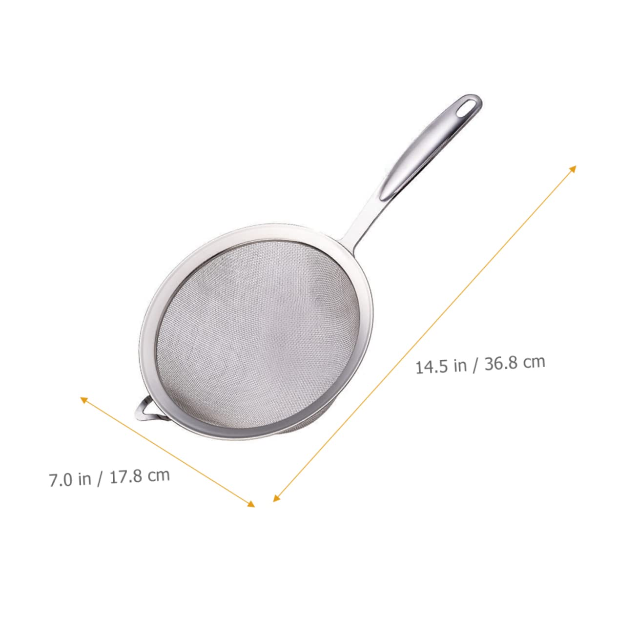 3 pezzi Setaccio per farina manuale Setaccio da cucina a maglia fine sopra il lavello Scolapasta in acciaio inossidabile Setaccio a maglie per pasta Farina Polpa Fi Forniture da cucina in acciaio ino