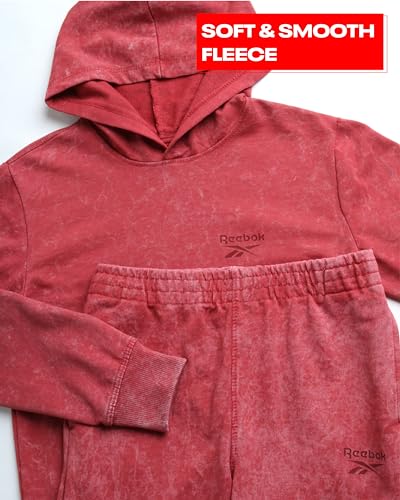 Reebok Boys' Jogger Set - 2 Piece Fleece Hoodie Sweatshirt and Jogger Sweatpants (4-10) - Image 3